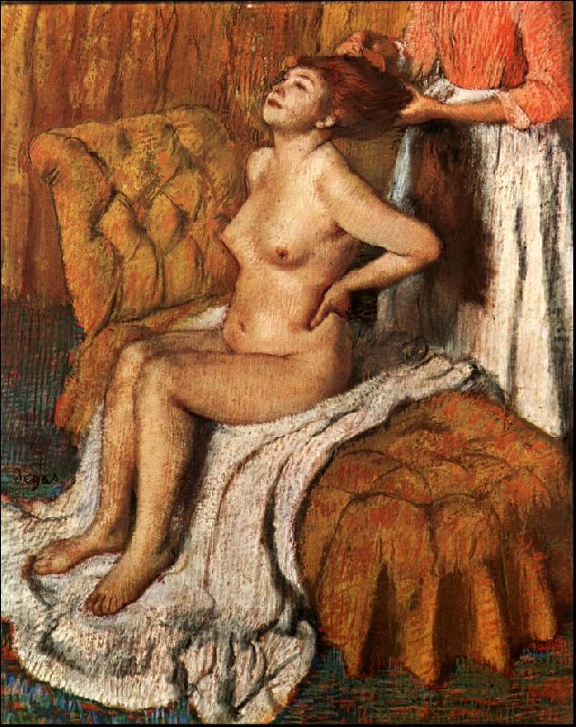 Edgar Degas A Woman Having her Hair Combed Spain oil painting art
